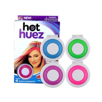 Кольорові крейди для фарбування волосся Hot Huez 4 кольори Кольорові крейди для фарбування волосся Hot Huez 4 кольори