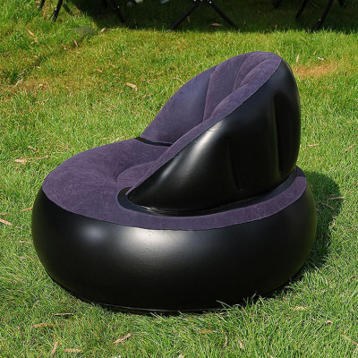 Надувне крісло AIR SOFA / Надувне велюрове крісло 80×80×67см Темно-синій Надувне крісло AIR SOFA / Надувне велюрове крісло 80×80×67см Темно-синій