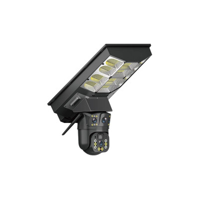 Камера відеоспостереження PTZ вулична WiFi+LED лампа+сонячна панель (SPM-XA01/T19-4G)