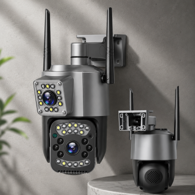 Вулична камера з двома лінзами SC03 V380pro ART 8761 підтримка 4G