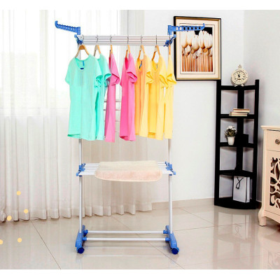 Сушарка для речей Складна сушарка для білизни Garment Rack With Wheels Сушарка для речей Складна сушарка для білизни Garment Rack With Wheels