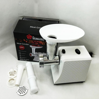 М'ясорубка електрична domotec r3391 2000w, компактна м'ясорубка для дому, м'ясорубка 3 в 1