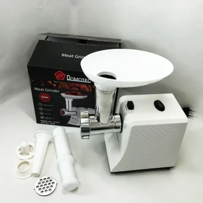 М'ясорубка електрична domotec r3391 2000w, компактна м'ясорубка для дому, м'ясорубка 3 в 1