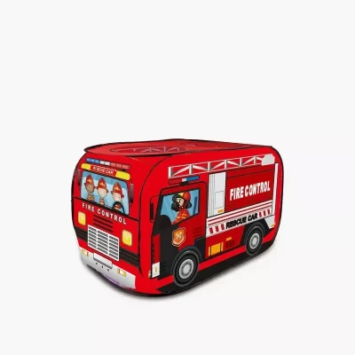 червона Пожежна машина Дитячий ігровий намет TK Group TENT 110 х 70 х 70 см у сумці