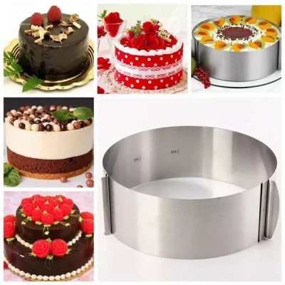 Розсувне кільце Cake Ring 16-30 см форма для випічки