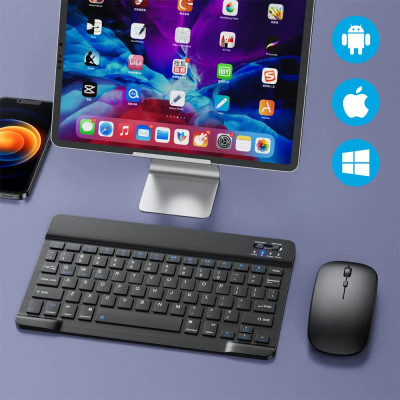 Клавіатура для планшета / Бездротова Bluetooth клавіатура з мишкою BT Combo / Набір 2в1 клавіатура + мишка Клавіатура для планшета / Бездротова Bluetooth клавіатура з мишкою BT Combo / Набір 2в1 клавіатура + мишка