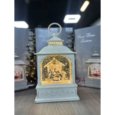 Санта Клаус Новорічний музичний ліхтар нічник з підсвічуванням Xmas 24072D
