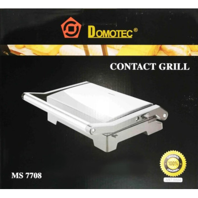 Гриль контактний Domotec MS 7708, притискний гриль