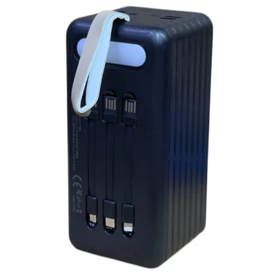 Павер банк Power Way TX80 80000mAh з 3 кабелями (Реальна потужність) Power Bank