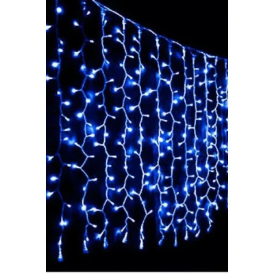 Новорічні гірлянди. Гірлянда водоспад 320-400L 3x3м (10х32Ламп) Синій (7151)