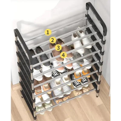 Полиця для взуття метал 5 секції Shoe rack