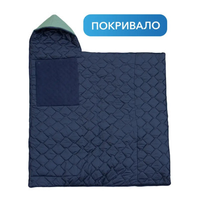 Зимовий спальний мішок з підігрівом USB 215*65, теплий спальник одеяла з підігрівом до -30