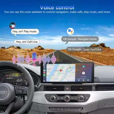Універсальний сенсорний дисплей 10 дюймів з камерою CarPlay та Android Auto