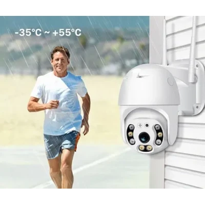 Вулична поворотна IP камера відеоспостереження WiFi N3 6913 - 2mp ICSee - камера зовнішнього спостереження для дому