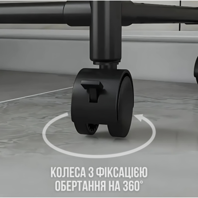 Полиця етажерка TVT-02 6 ярусів 170х42х32см Чорна