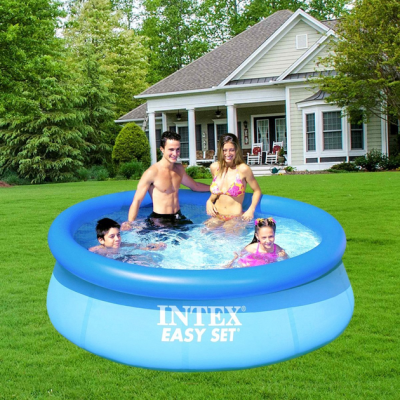 Надувний безкаркасний круглий басейн Intex 28132 (366-76см, 5621 л, фільтр-насос 230V)
