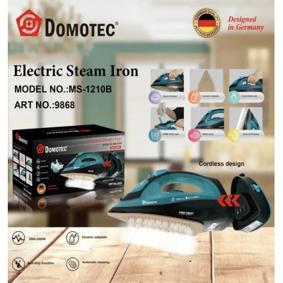Бездротова праска Domotec MS-1210B з відпарювачем 2400 Вт