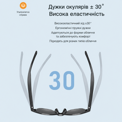 Інтелектуальні окуляри з навушниками / Бездротові смарт-окуляри Bluetooth 5.3 та функцією гарнітури Інтелектуальні окуляри з навушниками / Бездротові смарт-окуляри Bluetooth 5.3 та функцією гарнітури