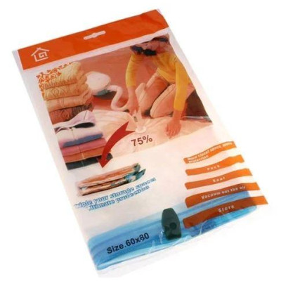 Вакуумний пакет для зберігання речей 80x60 см