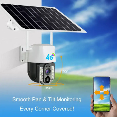 360 Камера v380 pro 4 mp 4 DG SIM karta – SM-360, біло-чорна