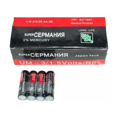 Батарейки МІНІ пальчикові GERMANIA тип ААА 1шт