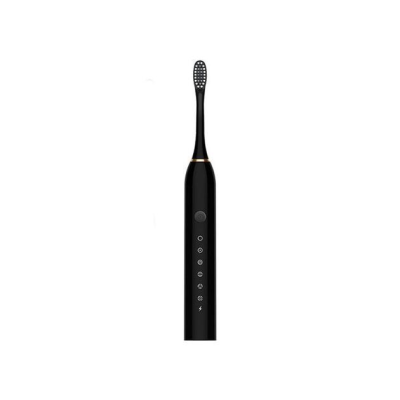 Рожева Електрична зубна щітка Sonic Toothbrush Х-3 ультразвукова акумуляторна 4 змінні насадки в комплекті