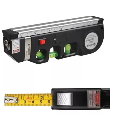 Лазерний рівень із вбудованою рулеткою FIXIT Laser Level Pro 3 4в1 рулетка лінійка
