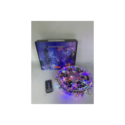 Гірлянда Роса на котушці феєрверк - мішура від USB, 50м, 1500LED + пульт Мультик