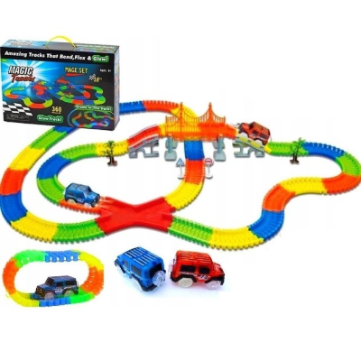 Magic tracks дорога, що світиться, гоночна траса на 360 деталей, меджик трек