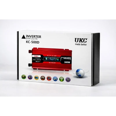 Перетворювач AC/DC KC-500D 500W+lcd, Інвертор у машину