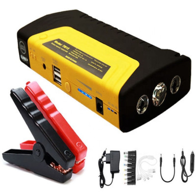 Автомобільний пускозарядний пристрій Jump Starter 9980 мАг з компресором у кейсі Автомобільний пускозарядний пристрій Jump Starter 9980 мАг з компресором у кейсі