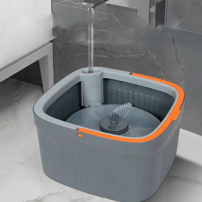 Комплект швабра з відром для миття підлоги Mop with bucket K10 , з віджиманням / Складна швабра