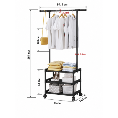 Вішалка підлогова SINGLE-POLE SHOE and HAT RACK / Одинарна стійка-вішалка Вішалка підлогова SINGLE-POLE SHOE and HAT RACK / Одинарна стійка-вішалка