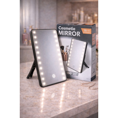 Дзеркало для макіяжу з LED підсвічуванням 16 світлодіодів Cosmetie Mirror LY-701