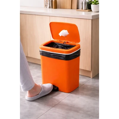 Відро для сміття зі смарт-датчиком Smart trash can 16 л Помаранчевий