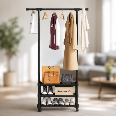 Вішалка підлогова SINGLE-POLE SHOE and HAT RACK / Одинарна стійка-вішалка Вішалка підлогова SINGLE-POLE SHOE and HAT RACK / Одинарна стійка-вішалка