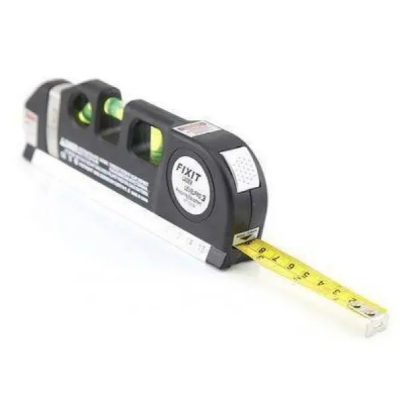 Лазерний рівень із вбудованою рулеткою FIXIT Laser Level Pro 3 4в1 рулетка лінійка