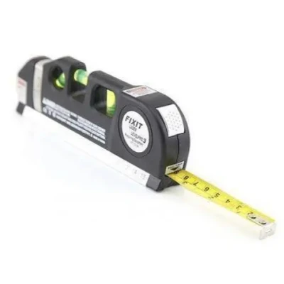 Лазерний рівень із вбудованою рулеткою FIXIT Laser Level Pro 3 4в1 рулетка лінійка