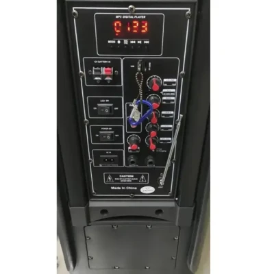 Портативна колонка Su-Kam 1010 + 2 мікрофони + BT 12v220v