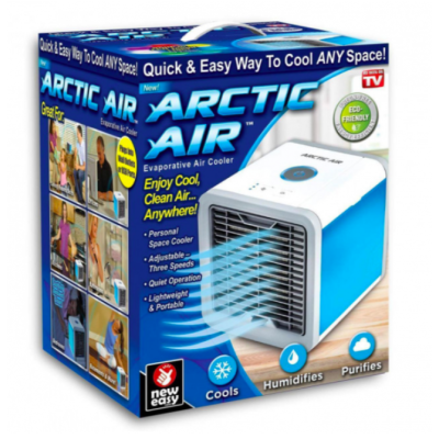 Портативний кондиціонер 4в1 Rovus Arctic Air з підсвічуванням / Міні-кондиціонер Портативний кондиціонер 4в1 Rovus Arctic Air з підсвічуванням / Міні-кондиціонер