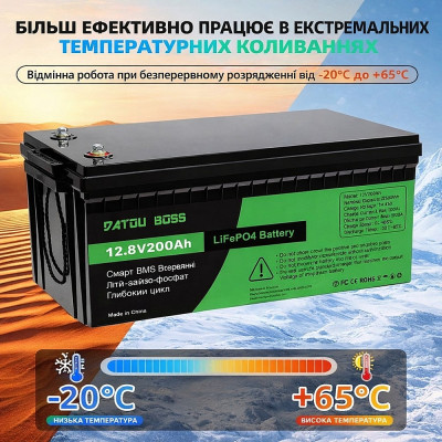 Акумулятор BATTERY liFePo4 для дому, квартири, ДБЖ та сонячних електростанцій / Акумулятор LiFePO4 200Ah 12.8V (літій-залізо-фосфатний, BMS) Акумулятор BATTERY liFePo4 для дому, квартири, ДБЖ та сонячних електростанцій / Акумулятор LiFePO4 200Ah 12.8V (літій-залізо-фосфатний, BMS)