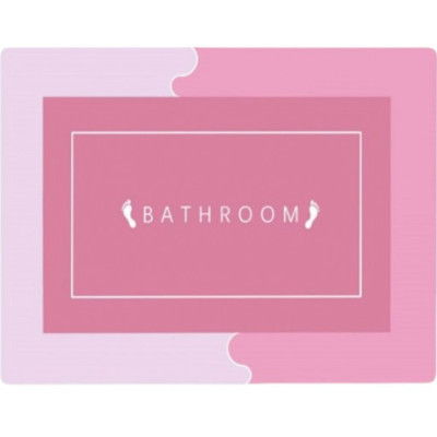 Килимок у ванну вологовбираючий суперпоглинаючий нековзний Bath Mat Super Absorbent (40х60см) рожевий