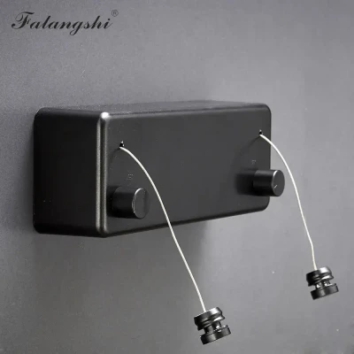 Мотузка для білизни, складна настінна сушарка для білизни (чорна)