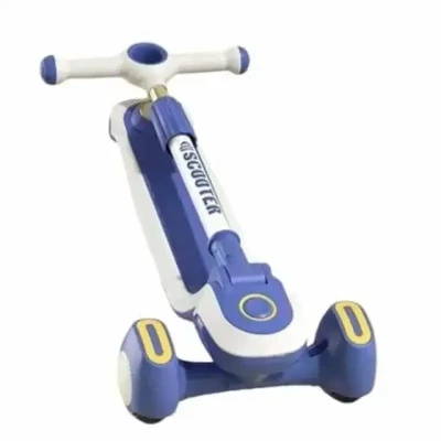 Триколісний самокат Viper YJF-2026 Active Kids (підсвічування, складна конструкція, ручка, що регулюється) Синій