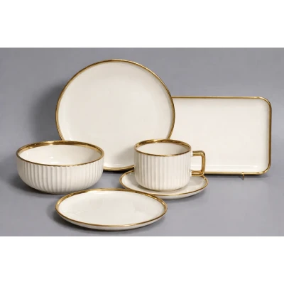 Столовий сервіз на 6 персон 32 предмети RG6804 Gold