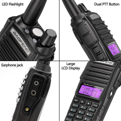 Двохдіапазонна рація Baofeng BF-UV82 VHF/UHF 8 Вт до 10 км + зарядна станція Двохдіапазонна рація Baofeng BF-UV82 VHF/UHF 8 Вт до 10 км + зарядна станція