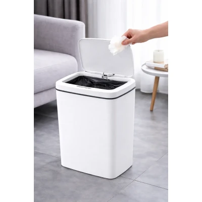 Відро для сміття зі смарт-датчиком Smart trash can 16 л Білий