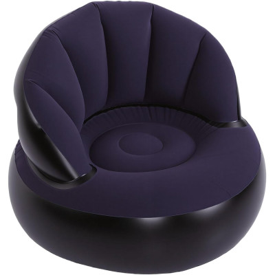 Надувне крісло AIR SOFA / Надувне велюрове крісло 80×80×67см Темно-синій Надувне крісло AIR SOFA / Надувне велюрове крісло 80×80×67см Темно-синій