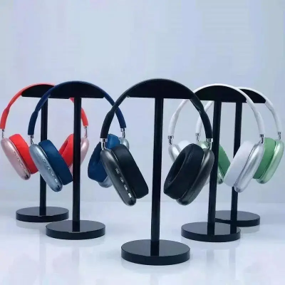 Червоні Бездротові повнорозмірні Bluetooth навушники Macaron P9 Max