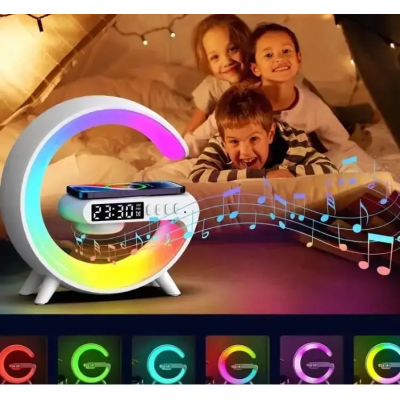 Настільна смарт-лампа з бездротовою зарядкою та динаміком Smart Light Sound Machine G63
